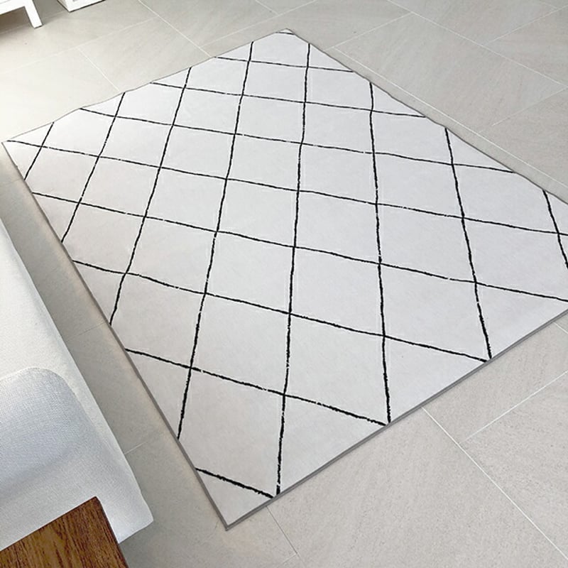 rug-03009 ラグ ベニワレン風 140×200cm ダイヤ柄 | ART OF BLACK