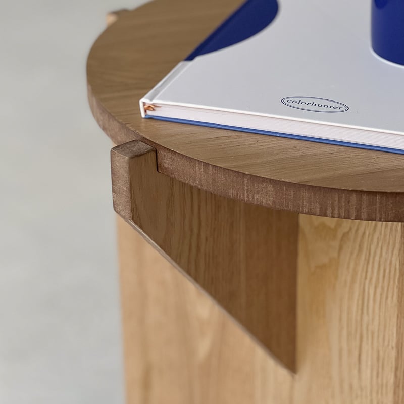 table-03077 geometric ナチュラル サイドテーブル | ART OF BLACK