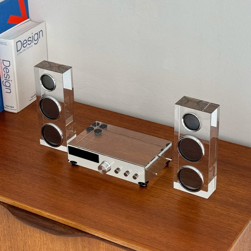 objet-03102 ガラス製 オーディオスピーカー アンプ オブジェ | ART OF