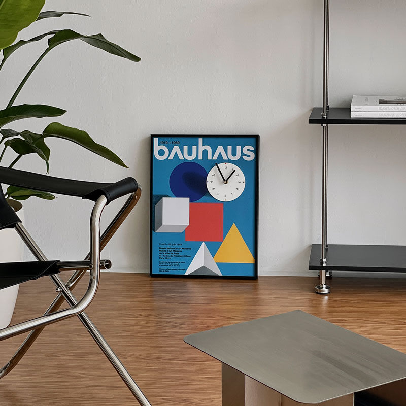 clock-03040 bauhaus アートパネル 掛け時計 静音 | ART OF BLACK