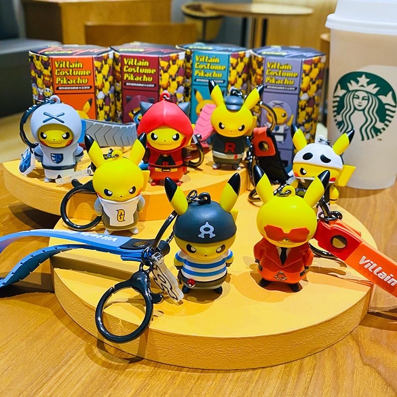 ポケモン団員ごっこピカチュウ キーホルダー 全7種（中国正規版） | G1G1