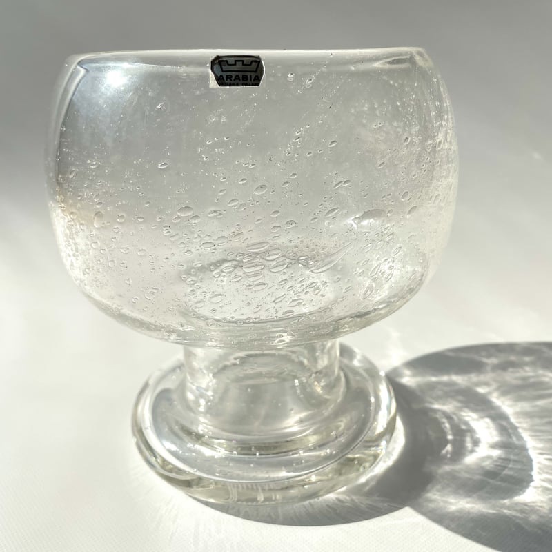 nuutajarvi ARABIA Sargasso(クリア)持ち手つきのベース nuutajarvi