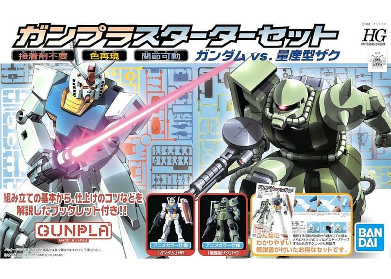 バンダイ HG ガンプラスターターセット ガンダムvs.量産型ザク