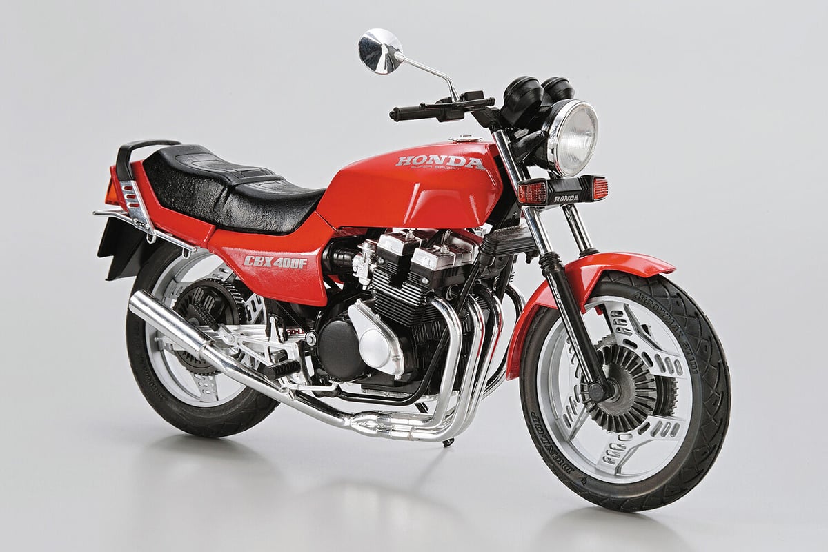 アオシマ 1/12 ザ・バイク No.48 ホンダ NC07 CBX400F モンツァレッド