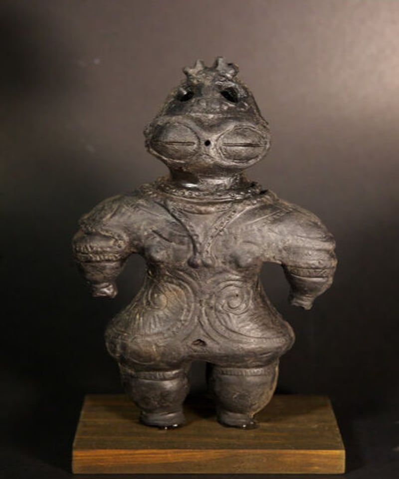 遮光器土偶レプリカ 15㎝ (台座1㎝) | 縄文ギャラリー「JOMON」 一万年