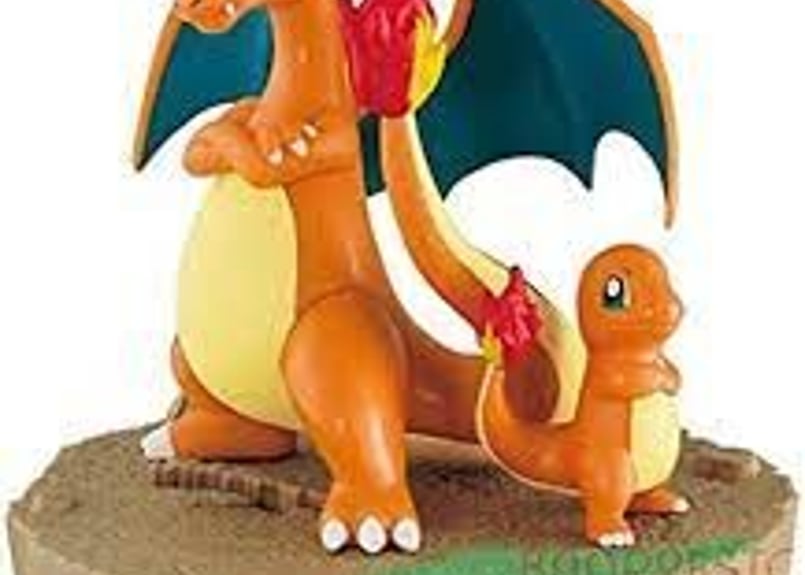 ポケットモンスターしっぽみてみて！ヒトカゲ＆リザードンフィギュア