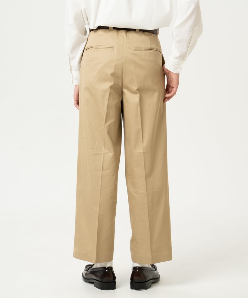 2026SS 先行予約】#-24 Ventile gabardine 2tuck strai