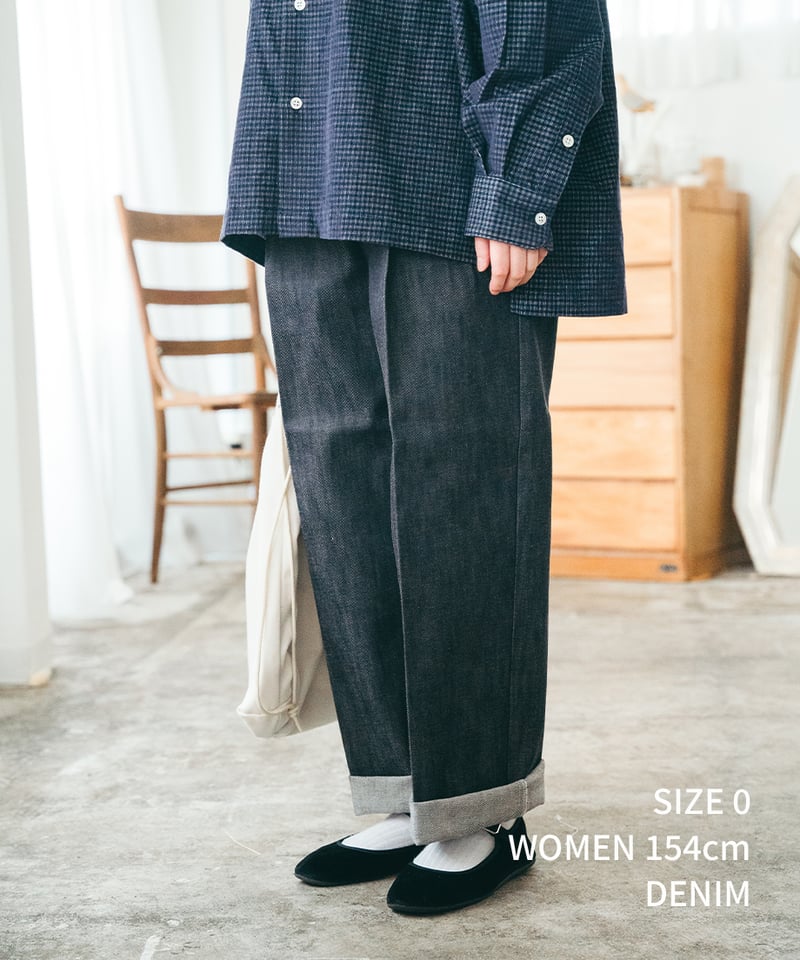 2026SS 先行予約】#-24 Ventile gabardine 2tuck strai