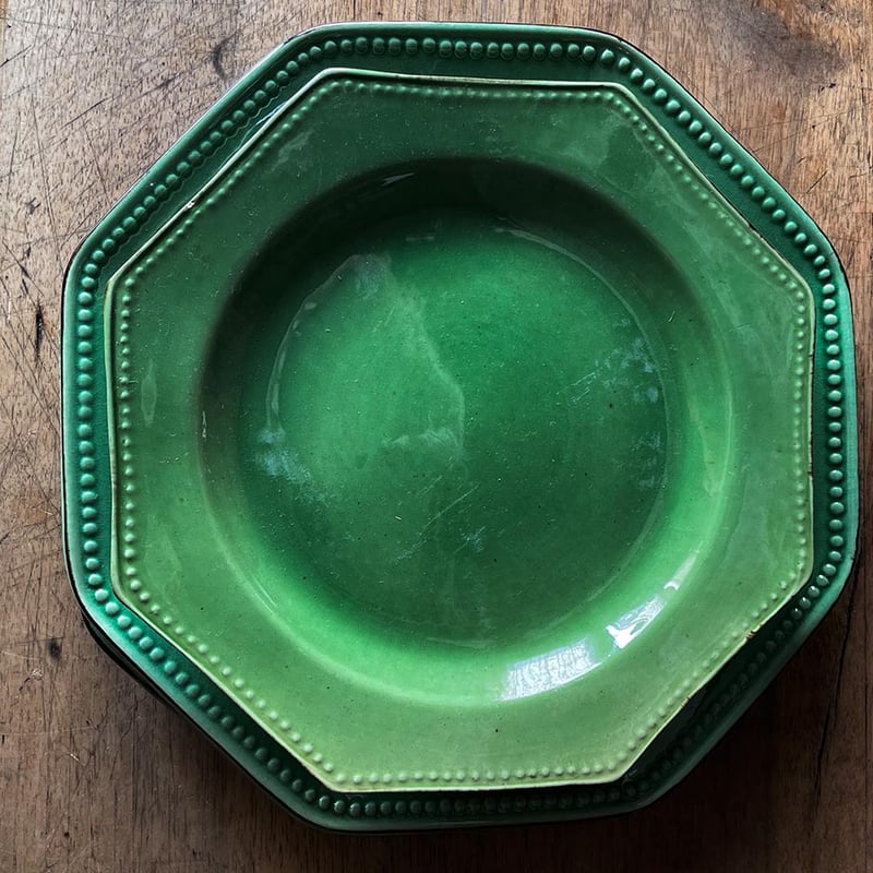 南仏ぽってり厚め緑のオクトゴナル（約25cmのページ） | tompa _ antiques