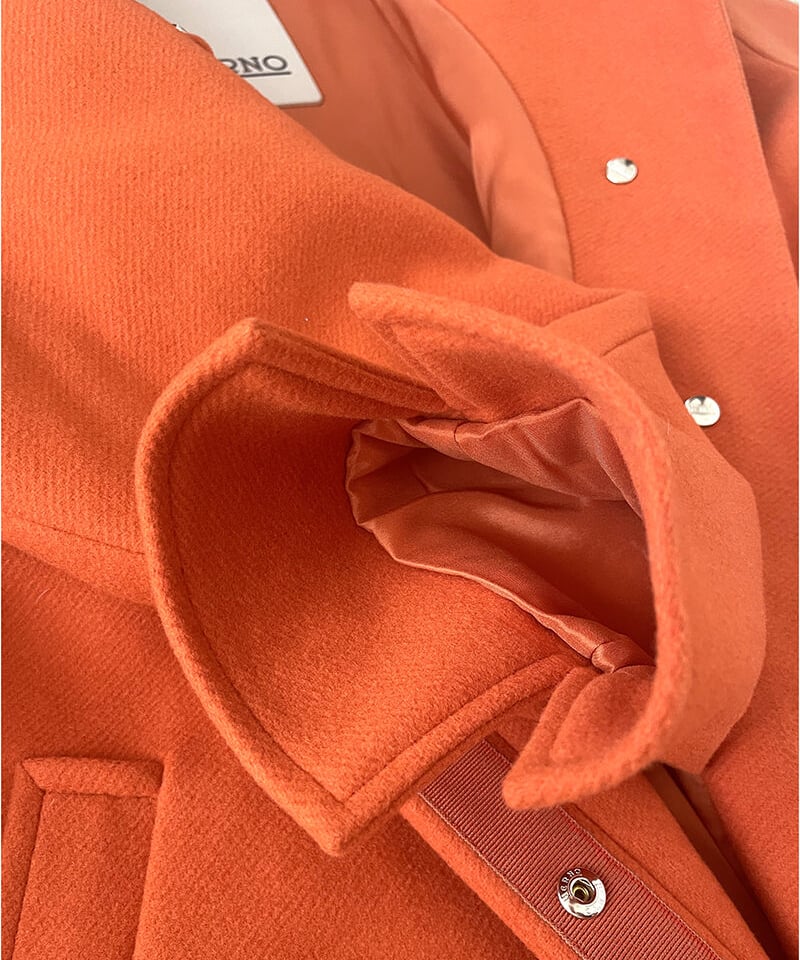 HERNO 】オーバーサイズウールコート（オレンジ）48サイズ | Yoritan's BAR