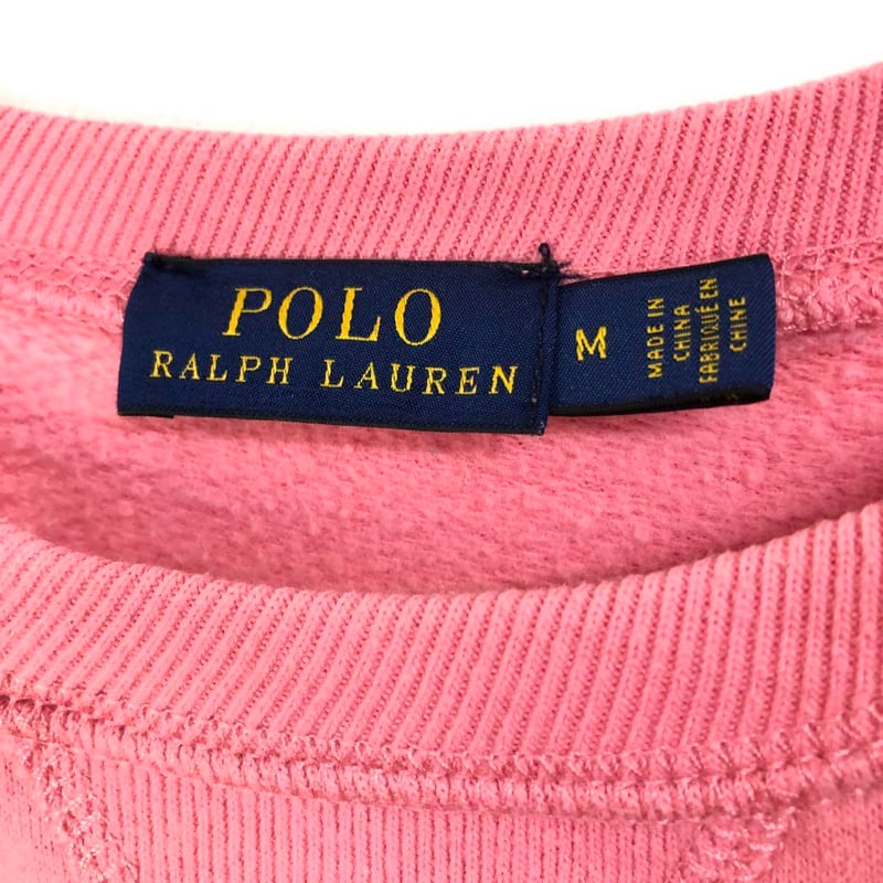 ポロラルフローレン スウェット トレーナー 刺繍 ロゴ ピンク | PEACE TOWN