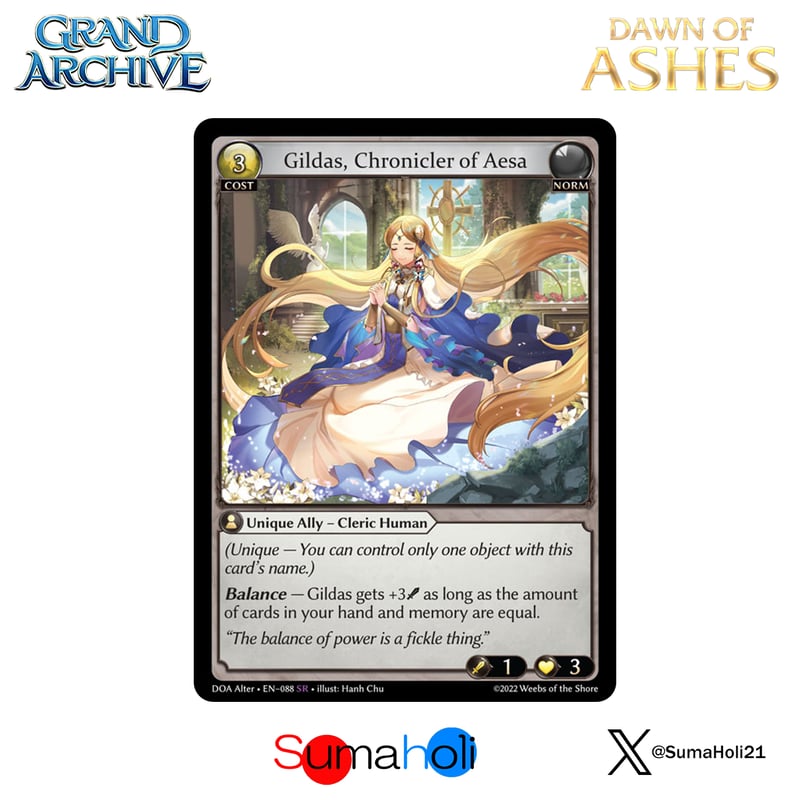Grand ArchiveTCG『Gildas, Chronicler of Aesa』Daw