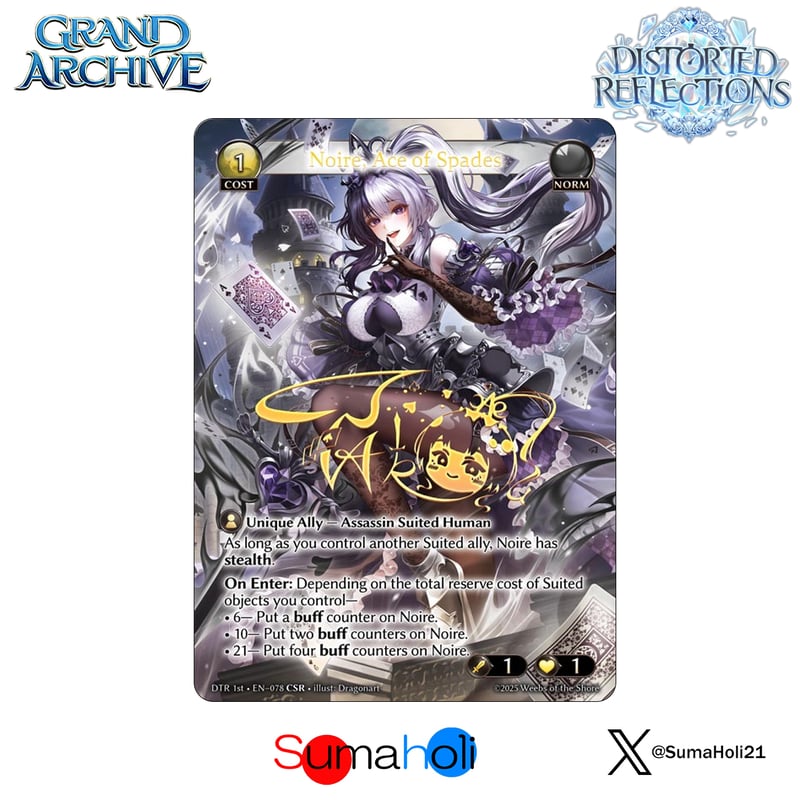 Grand ArchiveTCG『Noire, Ace of Spades』Distorted