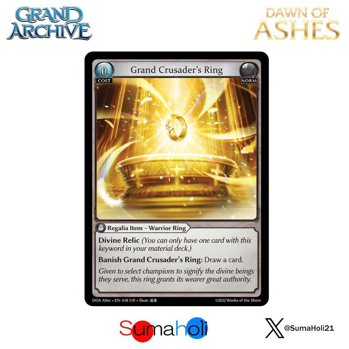 Grand ArchiveTCG『Grand Crusader's Ring』Dawn of