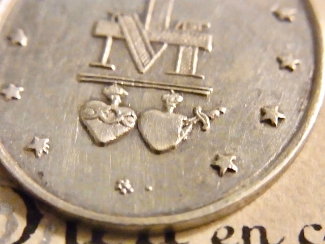 フランス アンティーク 不思議のメダイ 無原罪の御宿り 聖母マリア