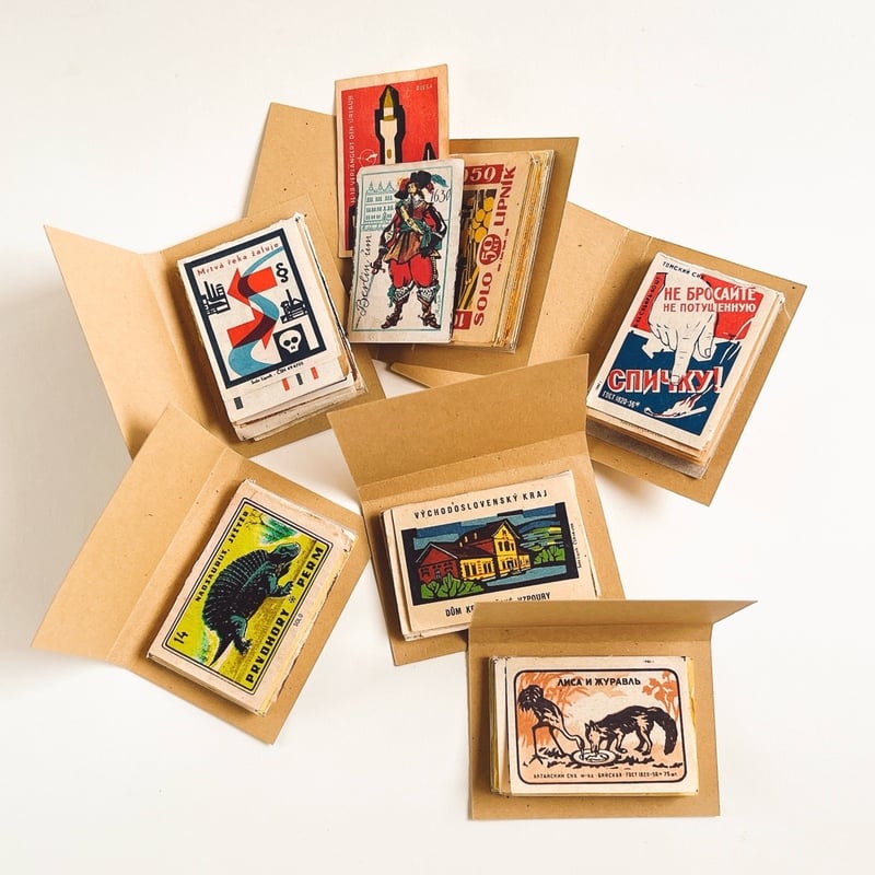 マッチラベルノートブック 30枚セット | こぐま舎