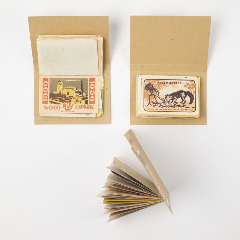 マッチラベルノートブック 30枚セット | こぐま舎