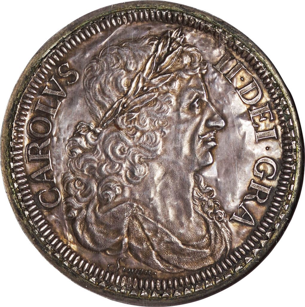 1679年 (346年前)】イングランド チャールズ2世 Crown銀貨