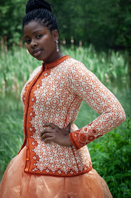 Ravelry: Orange Albertinejakke pattern by Sidsel J. Høivik