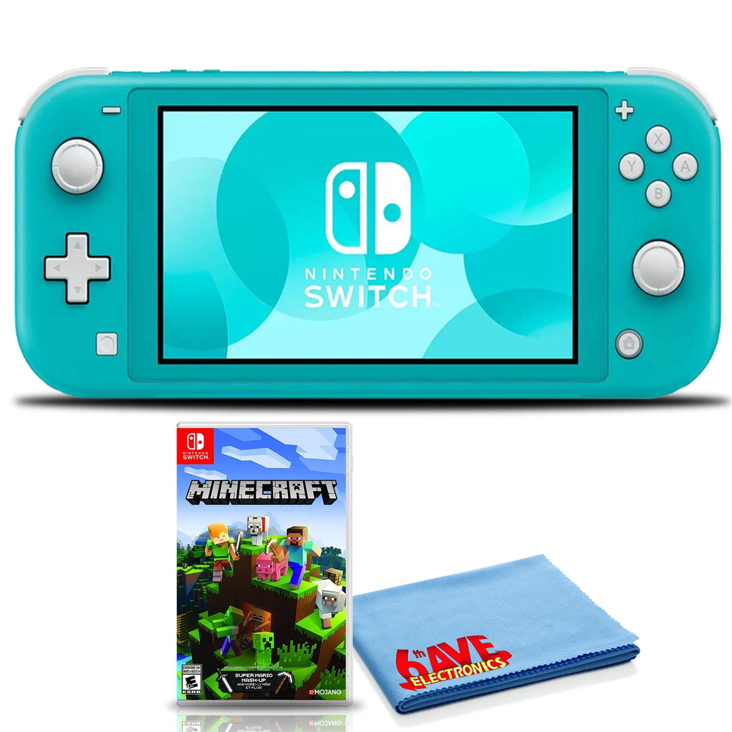 Nintendo Switch Lite Turquoise Bundle with Minecraft India | Ubuy