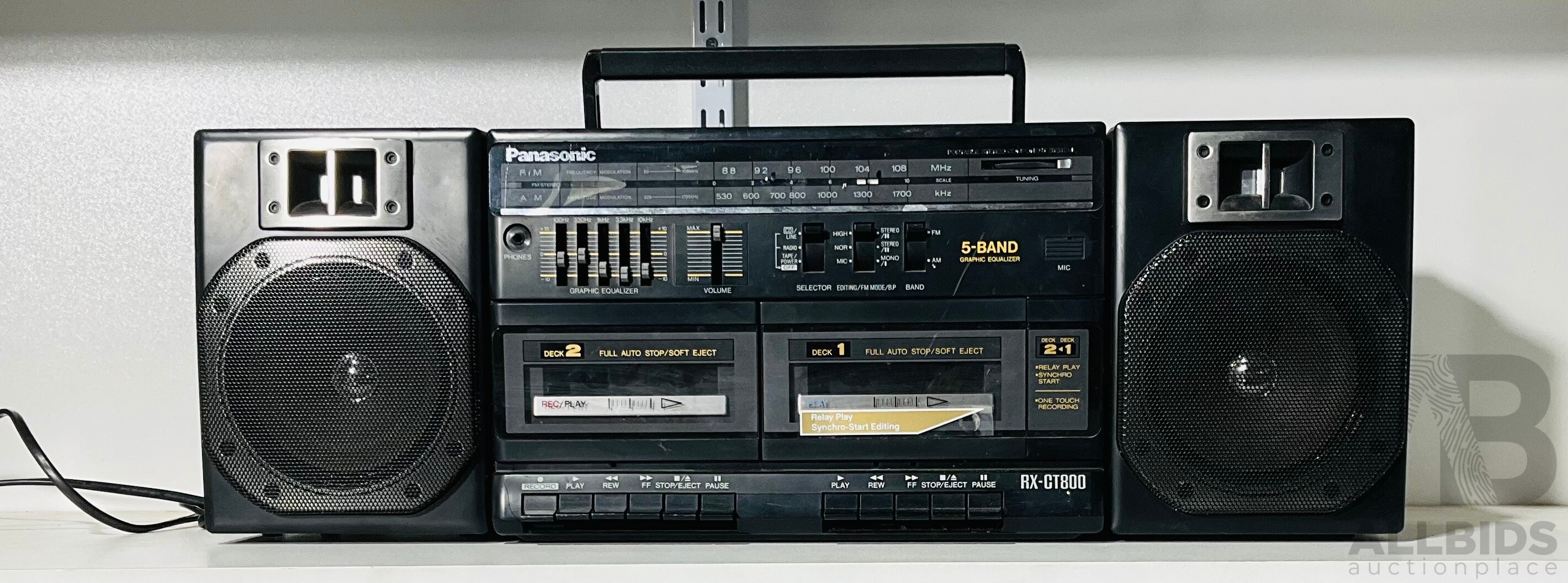 Panasonic RX-CT800ラジカセ Panasonic RX-CT800 Portable Boombox AM