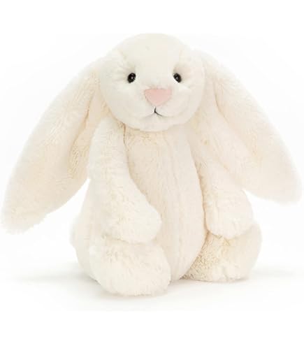 Jellycat Bashful Silver Bunny Medium - L: 9 cm x l: 12 cm x h: 31