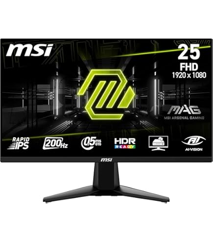 MSI MAG 242F 24-inch 1920 x 1080 (FHD) Gaming Monitor, 200Hz