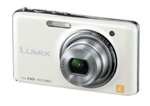 Panasonic Digital Camera LUMIX FX77 12.1 MP White DMC-FX77-W