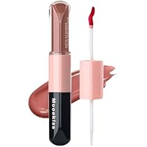 Amazon | Mooekiss リップグロス 2in1 高発色 ダブルエンド うるおい