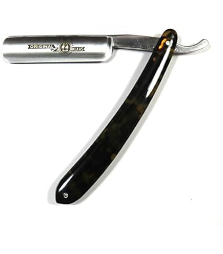 Amazon.co.jp: 最高級レザーカミソリ 5/8 炭素鋼 角骨製ハンドル