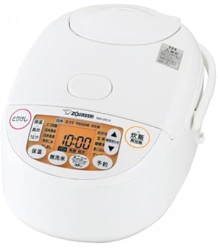 Amazon | 象印マホービン 炊飯器 5.5合 ホワイト NW-VK10-WA | 象印