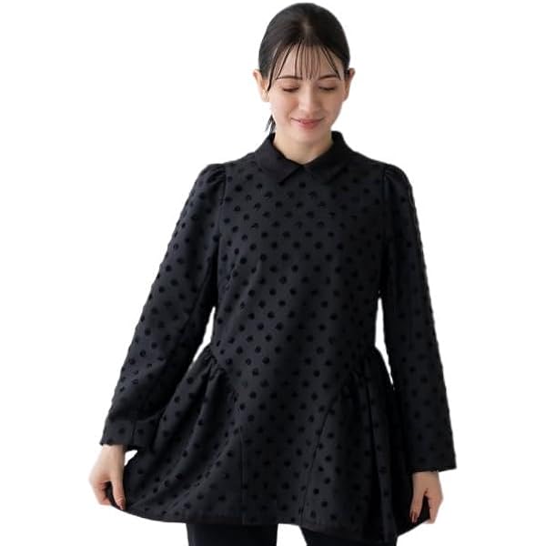 Amazon.co.jp: [ソーノ] プチリボンジャカード 2WAYシアーブラウス