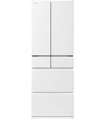 Amazon | 日立 冷蔵庫 幅65cm 485L ピュアホワイト R-HWC49T W 6ドア