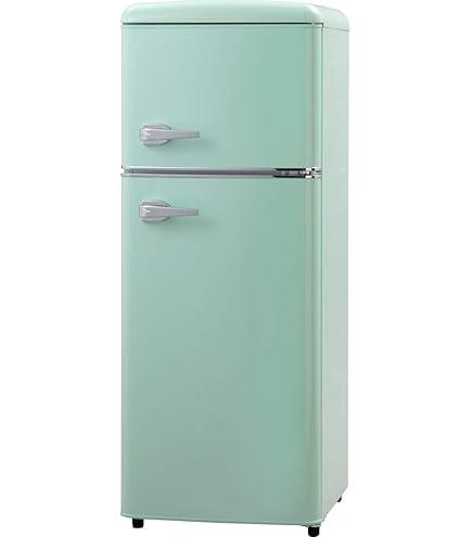 アイリス 2024年製 レトロ冷蔵庫 81L ライトグリーン Amazon.co.jp