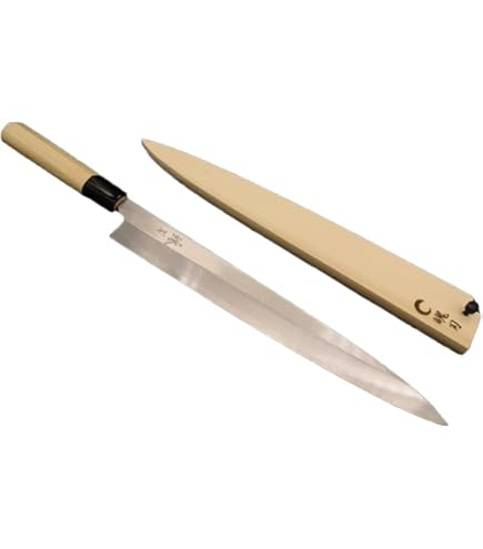 Amazon | 堺製プロ仕様 魄刃 Hakuba 本霞白二鋼 柳刃包丁8寸 240mm