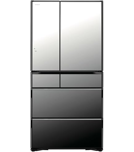 Amazon.co.jp: 日立 冷蔵庫 幅88cm 735L クリスタルミラー R-WXC74T X