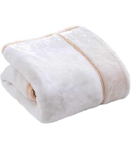 Amazon｜無印良品 カシミヤ混毛布 アイボリー シングルサイズ 140