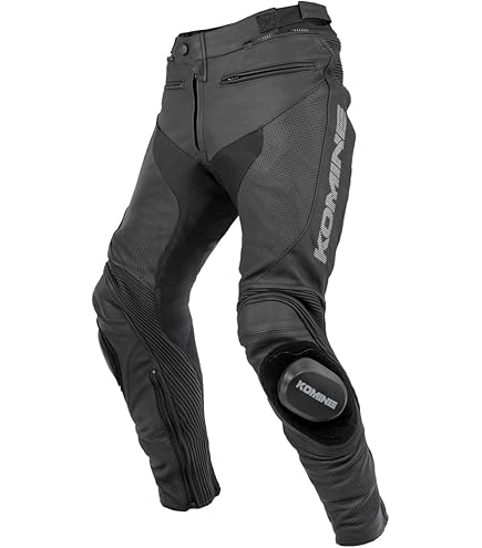 Amazon | 南海部品 NANKAI（ナンカイ） レザーパンツ ブラック/レッド