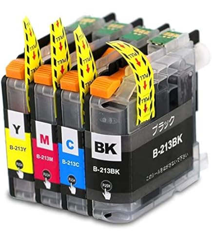 Amazon.co.jp: LC213 4色セット (LC213BK×1 LC213C×1 LC213M×1 LC213Y