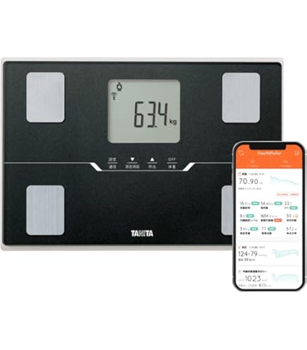 Amazon.co.jp: 体重体組成計 カラダスキャン HBF-228T-SWシャイニー