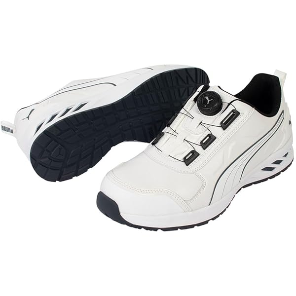 Amazon | [プーマ] 安全靴 スイッチバック ホワイト ディスク ミッド