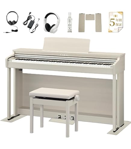 Amazon | 河合 木製鍵盤電子ピアノ CAシリーズ プレミアムホワイト