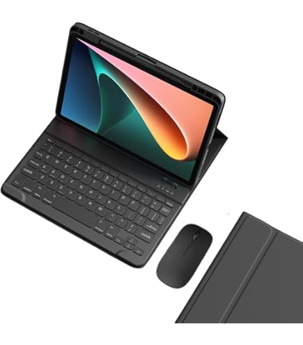 Amazon.co.jp: Xiaomi Pad 5 キーボードケース ペンホルダー付き 丸い