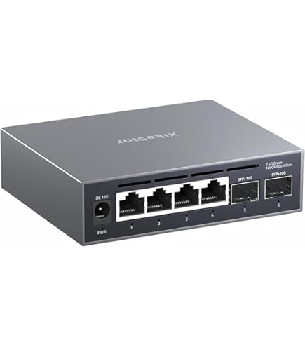 Amazon.co.jp: XikeStor 非管理 2.5gbps スイッチングハブ poe ハブ 6