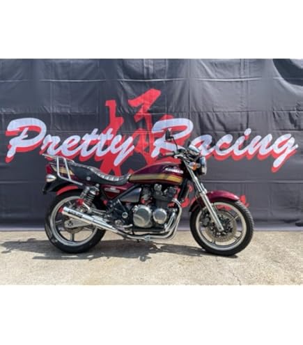 Amazon | PRETTY RACING製 ゼファー400/χ ガニマタ ブレット管 メッキ