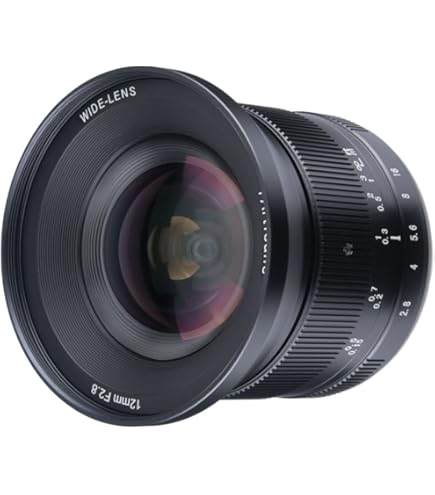 Amazon | PERGEAR 12mm F2 広角マニュアルフォーカス単焦点レンズ APS