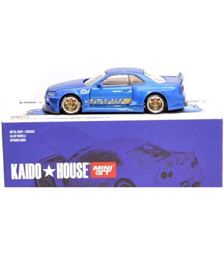 Amazon | MINI GT 街道はうす ニッサン・スカイライン GT-R (R34) 街道