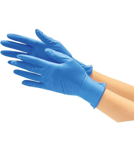 Amazon | [川西工業] ニトリル極薄手袋 粉なし 100枚入 #2041 ブルー S