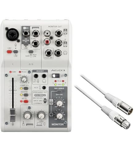 Amazon | ヤマハ AG03 Mk2 ライブストリーミングパック ホワイト | DJ