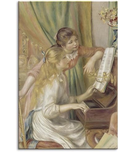 Amazon.co.jp: 世界の名画 ルノワール ピアノを弾く二人の少女